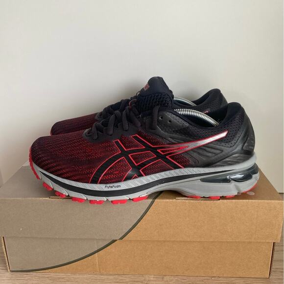 Asics GT 2000 9 ‘Black Classic Red’ Men Running Shoes- SZ 8 main image 6